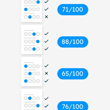 Gradescope Grades Bubble Sheets